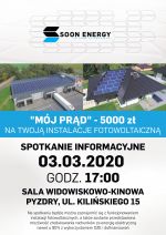 Plakat - spotkanie informacyjne Pyzdry