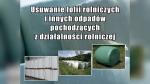 Odbiór folii rolniczych i innych odpadów