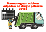 Harmon ogram odbioru odpadów na II półrocze 2018 r.