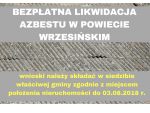 Nabór wniosków na usówanie azbestu w 2018 roku